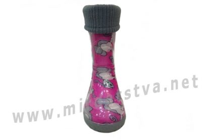 Резиновые сапоги для девочки AlisaLine Color 301 Мышки розовые