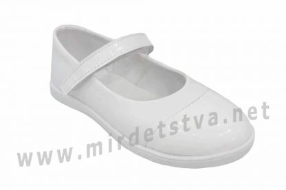 Туфли для девочки белые Tops Д527