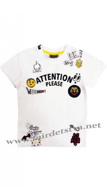 Белая футболка для мальчика Cegisa 5977