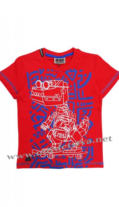 Красная футболка для мальчика Cegisa 5935