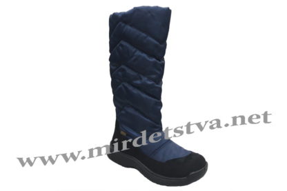 Высокие синие зимние сапоги на девочку Tigina 95951080