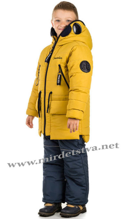 Зимняя модная куртка с очками на мальчика Traveler Antmen