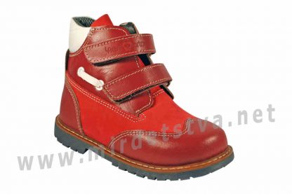 Красные ботинки для девочки демисезон ортопедия 4Rest Orto 06-586