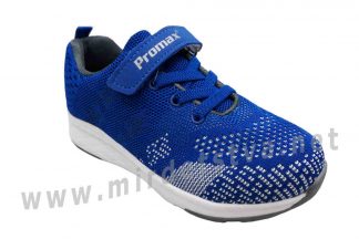 Текстильные синие детские кроссовки на мальчика Promax 1506/3