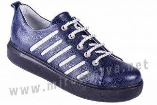 Синие модные туфли ортопедия для старшеклассниц 4Rest Orto 18-205