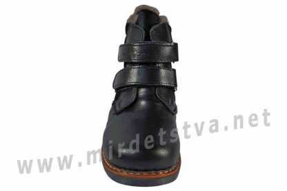 Стильные кожаные ортопедические зимние ботинки для мальчика 4Rest Orto 06-750МЕХ