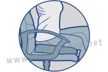 Ортопедическая подушка ректальная с эффектом памяти арт.j2512
