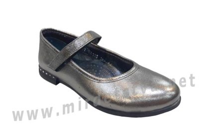 Серебристые туфли для девочек Bistfor 98115/381