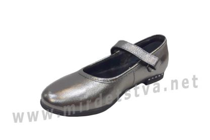 Серебристые туфли для девочек Bistfor 98115/381