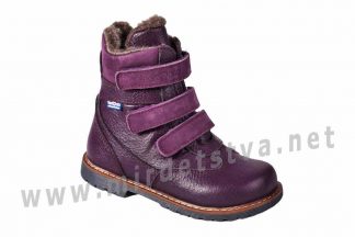 Кожаные зимние ботинки на цигейке ортопедия девочке 4Rest Orto 06-760МЕХ
