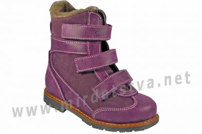 Кожаные зимние ботинки ортопедия девочке 4Rest Orto 06-760МЕХ