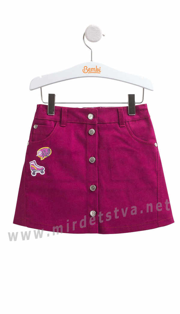 Юбка для девочки малинового цвета Бемби ЮБ90 Юбка для девочки малинового цвета Бемби ЮБ90