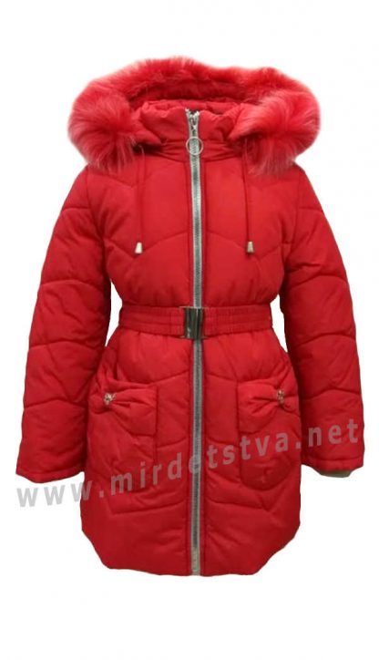 Зимнее детское пальто для девочки Nestta Bantik