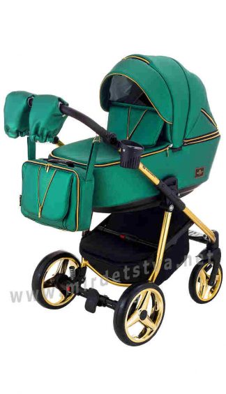 Коляска универсальная 2в1 Adamex Sierra Polar Gold Y216 кожа