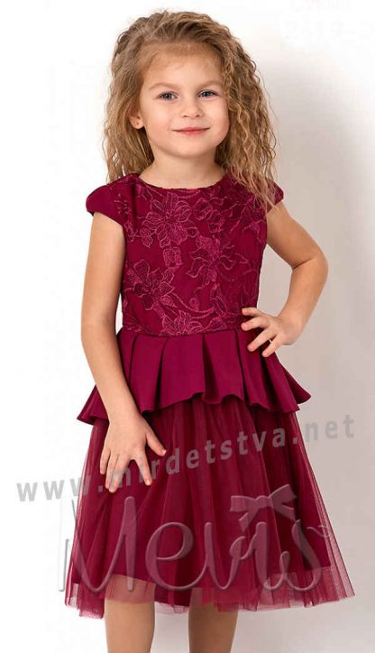Детское красивое платье для девочки Mevis 2619-01