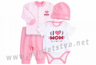 Розовый комплект для девочки Бемби КП220