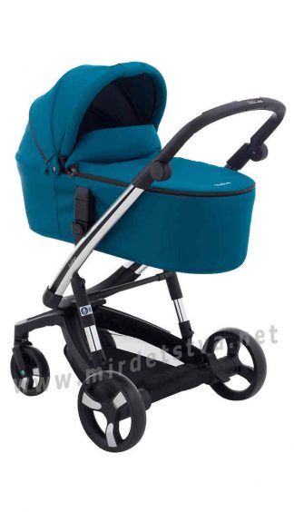 Современная коляска 2в1 Ibebe i-stop Chrome green