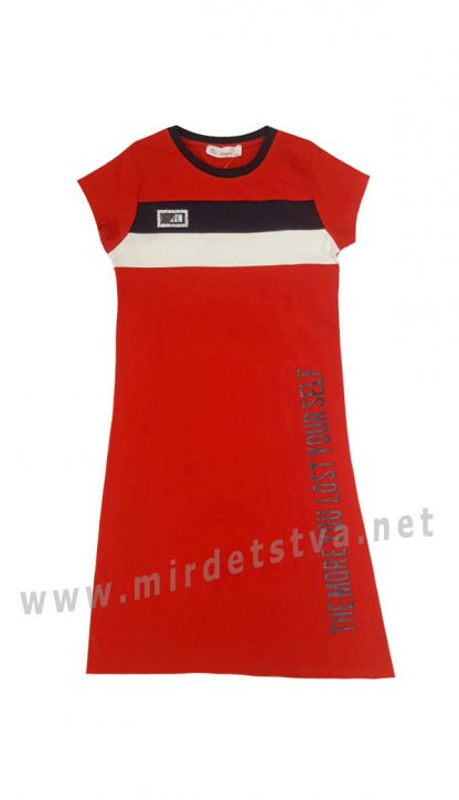Удлиненное платье для девочки Dominik K-20-1045