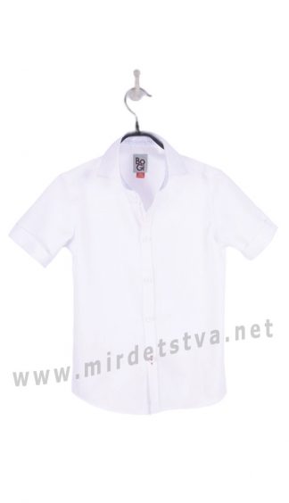 Белая рубашка с коротким рукавом BoGi 002.016.0321.01
