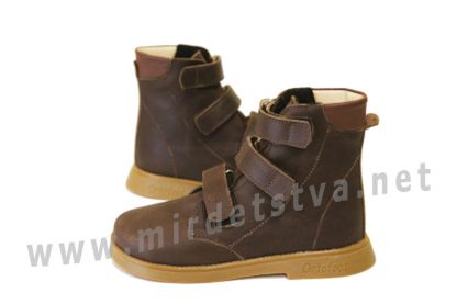 Демисезонные ортопедические ботинки Ortofoot OrtoCross 721 Brown