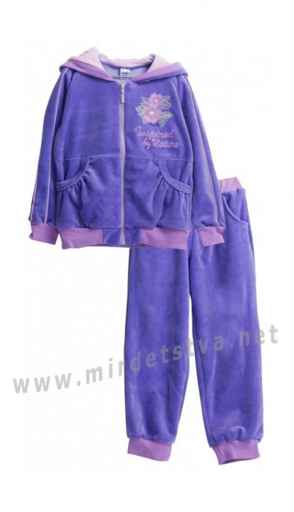 Велюровый костюм для девочки Valeri tex 1894-20-365-015