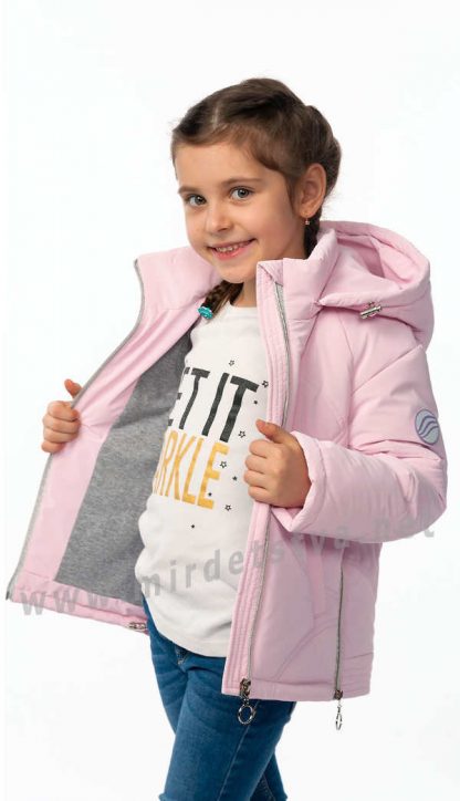 Розовая демисезонная куртка для девочки Nestta Lera
