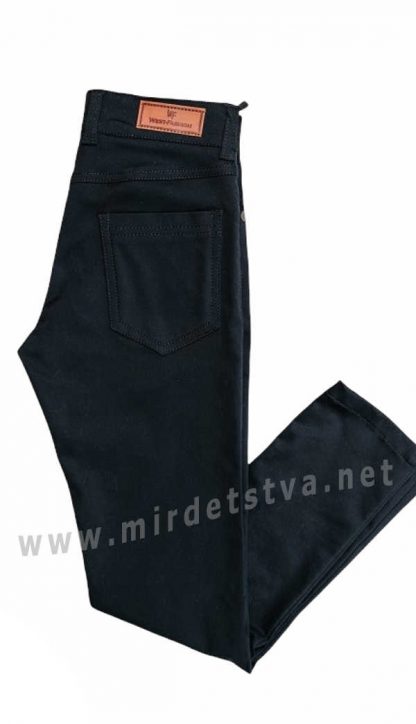 Черные брюки коттон на мальчика West-Fashion А1204М