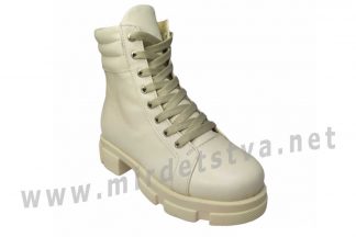 Зимние светлые ботинки на девочку Tops 1Д-928.74