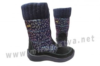 Синие зимние термо сапоги на мембране на девочку Floare 2409431840