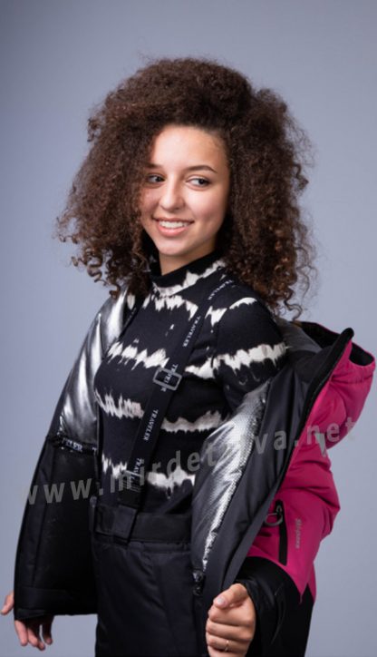 Термо куртка зимняя на мембране для девочки Traveler SKI фуксия