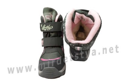 Зимние мембранные термо ботинки для девочки B&G термо ZTE22-1/2312