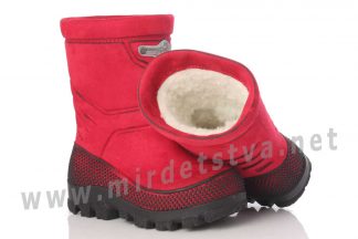 Зимние непромокаемые сапоги для ребенка Alisa Line Husky красные