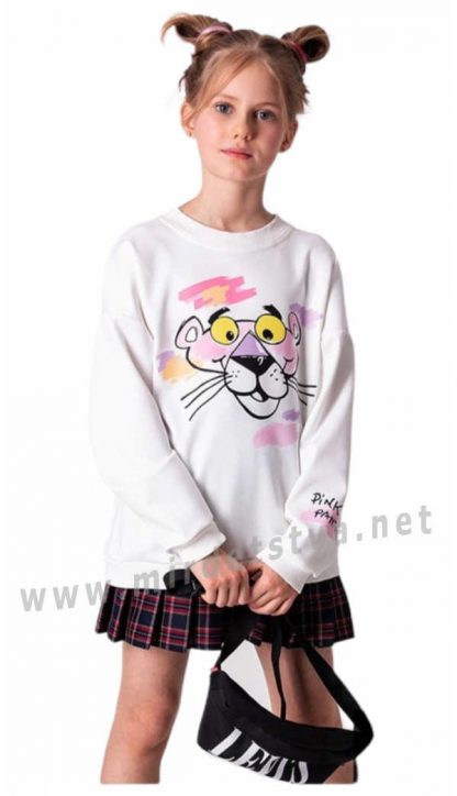 Модный детский свитшот с тигром на девочку Mevis 4302-01